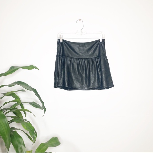 Zara Dresses & Skirts - Zara┃Trafaluc Faux Leather Mini Skirt